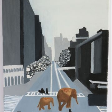 Lilly B elephant painting